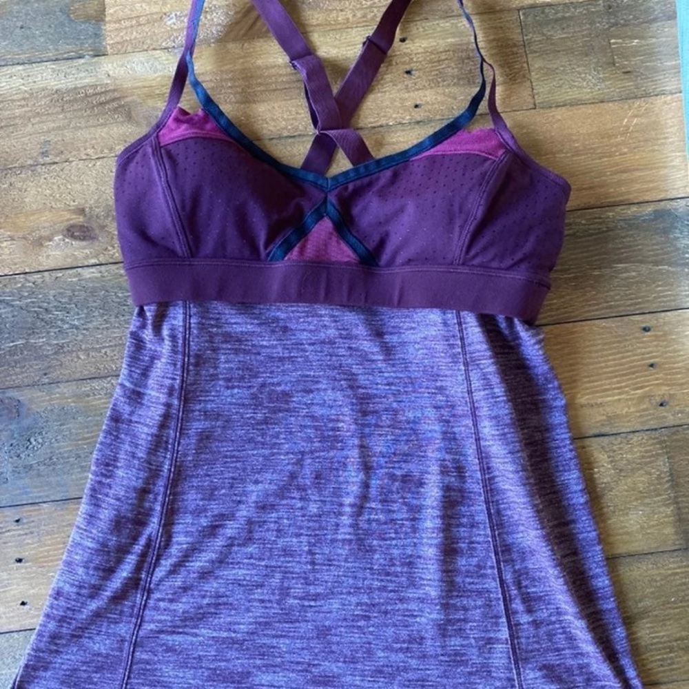 Lululemon purple bra tank size 10 great condition